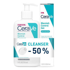 CeraVe Cleanser, paket za nego nepravilnosti na obrazu (40 ml + 236 ml)