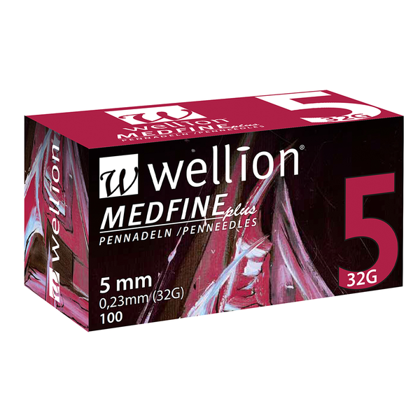 Wellion Medfine plus 32G, igla za inzulinska peresa - 5 mm (100 igel)