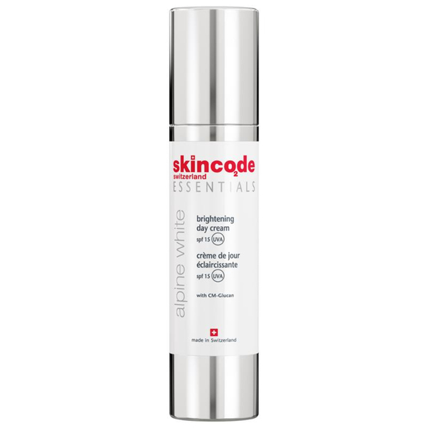 Skincode Alpine White Brightening Day Cream, dnevna krema proti pigmentnim madežem ZF - 15 (50 ml)