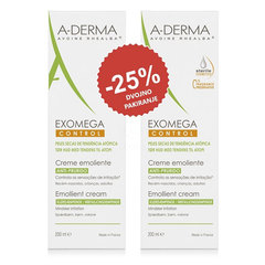 A-Derma Exomega Control, emolientna krema - paket (2 x 200 ml)