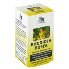 Avitale Rhodiola (rožni koren) z magnezijem in vitaminom B1, kapsule (60 kapsul)