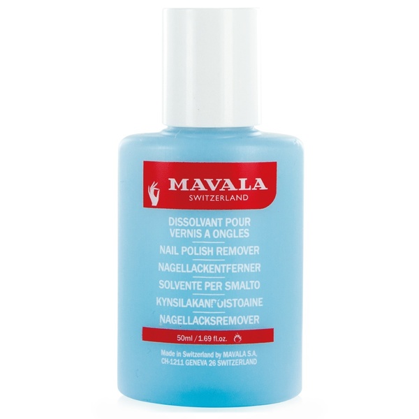 Mavala Nail Polish Remover Blue, odstranjevalec laka za nohte z acetonom (50 ml) 