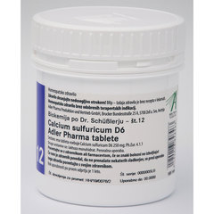 Schüsslerjeva sol št. 12 Calcium sulfuricum D6, tablete (1000 tablet)