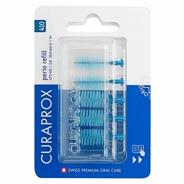 Curaprox CPS 410 Perio, medzobna ščetka - refill (5 medzobnih ščetk)