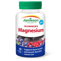 Jamieson Magnezij 20 mg, žvečljivi bonboni (60 bonbonov)