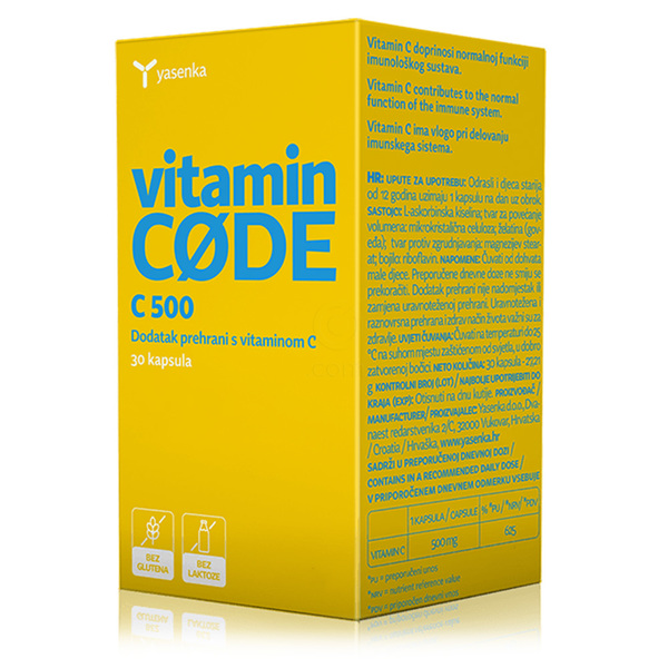 Yasenka Vitamin Code 500, kapsule (30 kapsul)