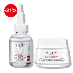 Vichy Liftactiv, protokol za polnjenje kože z 1,5 % čisto hialuronsko kislino - serum in dnevna nega (50 ml + 30 ml)