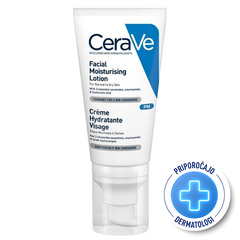 CeraVe, vlažilna nega za obraz za normalno do suho kožo (52 ml)