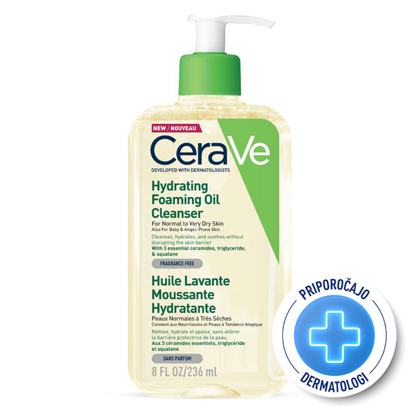 CeraVe, vlažilno olje za čiščenje kože (236 ml)