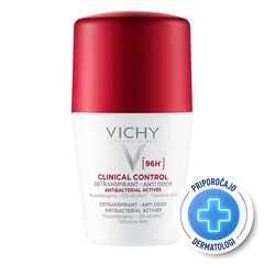 Vichy Clinical Control 96h Detranspirant, roll-on dezodorant proti neprijetnemu vonju (50 ml)