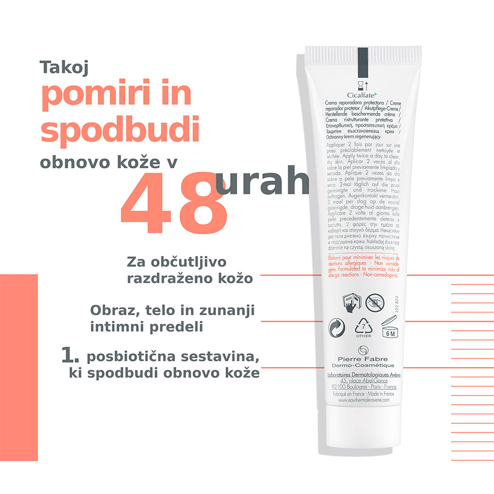 Avene Cicalfate+, obnavljajoča zaščitna krema in termalna voda - paket ...