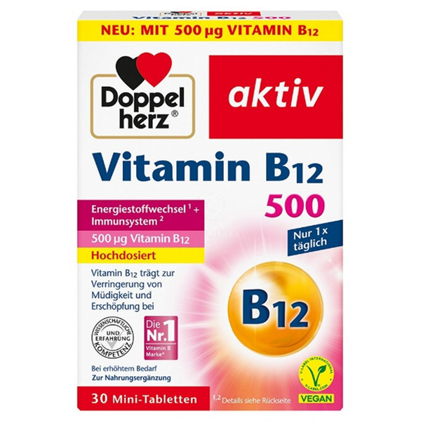 Doppelherz AktivVitamin B12 500 μg, tablete (30 tablet)