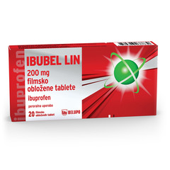 Ibubel Lin 200 mg, filmsko obložene tablete (20 tablet)