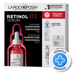 LRP Retinol B3 Pure Retinol, paket za nego obraza proti gubam (30 ml + 50 ml + 1,5 ml + 15 ml)