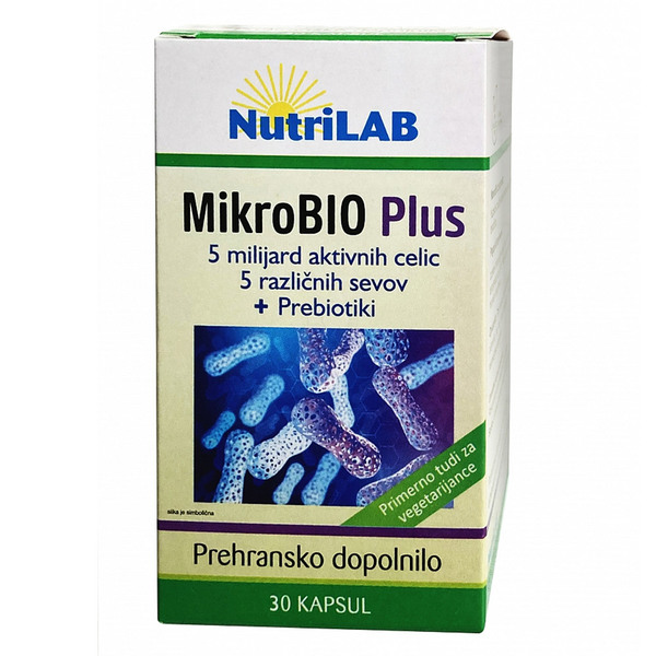 Nutrilab MikroBIO Plus, kapsule (30 kapsul)