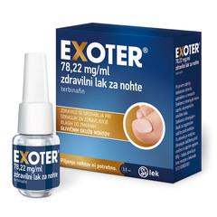 Exoter 78,22 mg/ml, zdravilni lak za nohte (3,3 ml)