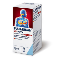 Fluimukan 20 mg/ml, peroralna raztopina z okusom češnje (200 ml)