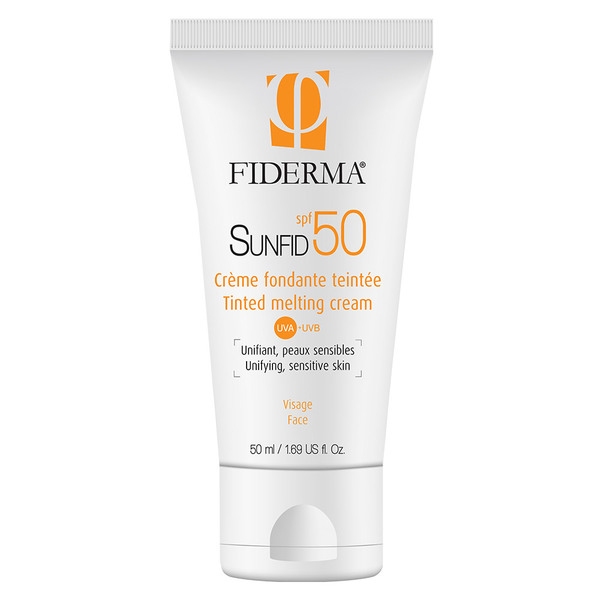 Fiderma Sunfid, temna obarvana krema za zaščito pred soncem za občutljivo kožo za obraz - ZF50+ (50 ml)