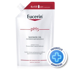 Eucerin pH5, olje za prhanje - refill (400 ml)