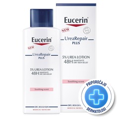 Eucerin UreaRepair Plus 5% 48h, losjon s pomirjajočim vonjem (250 ml)