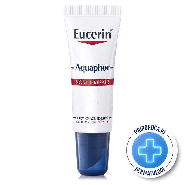 Eucerin Aquaphor SOS Lip Repair, mazilo za ustnice (10 g) 