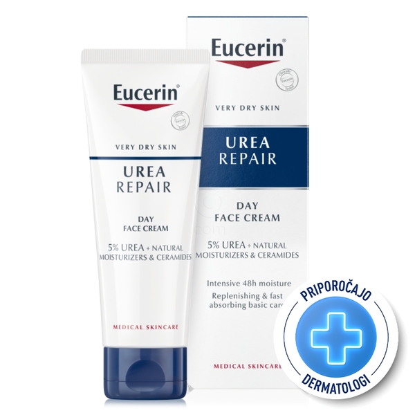 Eucerin UreaRepair 5%, krema za obraz za suho kožo (50 ml)