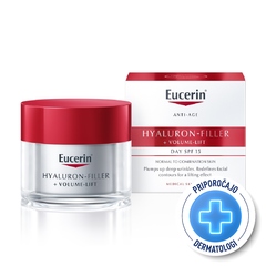 Eucerin Hyaluron Filler + Volume Lift, dnevna nega za normalno do mešano kožo - ZF15 (50 ml)