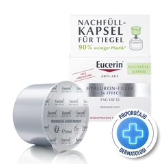 Eucerin Hyaluron-Filler, refill dnevna krema - suha koža - ZF 15 (50 ml) 