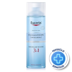 Eucerin DermatoClean [Hyaluron], micelarni čistilni fluid 3v1 (200 ml)
