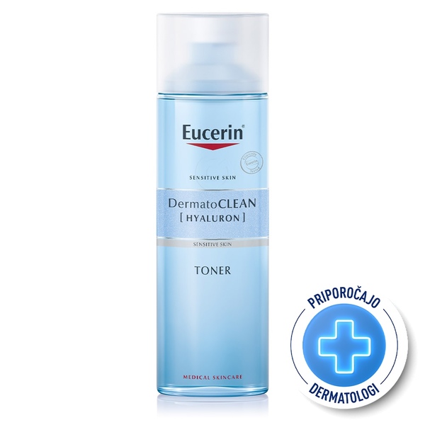 Eucerin DermatoClean [Hyaluron], osvežilni tonik za vse tipe kože (200 ml)