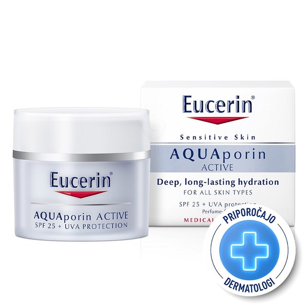 Eucerin AQUAporin Active, vlažilna nega - ZF 25 (50 ml) 