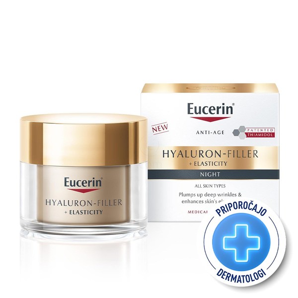 Eucerin Hyaluron-Filler + Elasticity, nočna krema (50 ml)