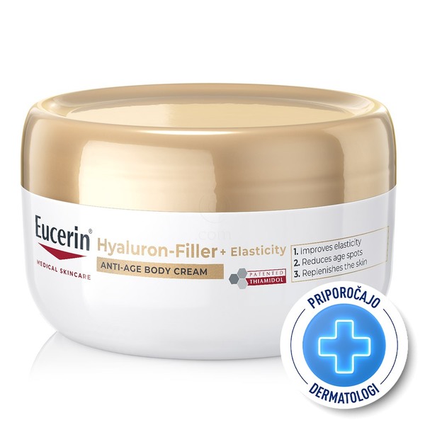 Eucerin Hyaluron-Filler + Elasticity, anti-age krema za telo (200 ml)