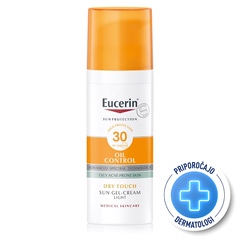 Eucerin Sun Oil Control, kremni gel za zaščito obraza - ZF 30 (50 ml)