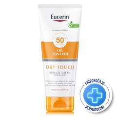 Eucerin Sun Oil Control Dry Touch, kremni gel za zaščito pred soncem - ZF 50+ (200 ml) 