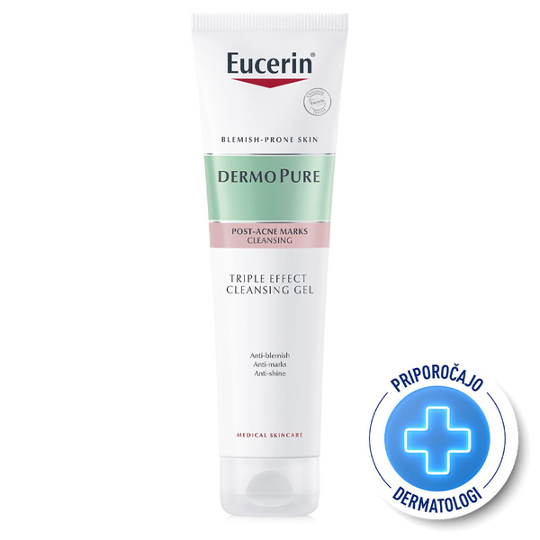 Eucerin DermoPure, čistilni gel s trojnim učinkom (150 ml)