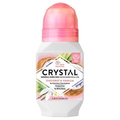 Crystal, naravni deodorant z vonjem kokosa in vanilije - roll-on (66 ml)