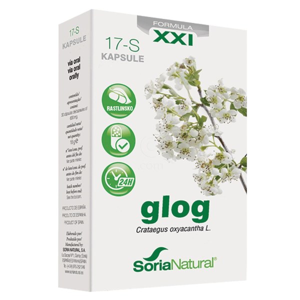 Soria Natural Glog, kapsule s podaljšanim sproščanjem (30 kapsul)