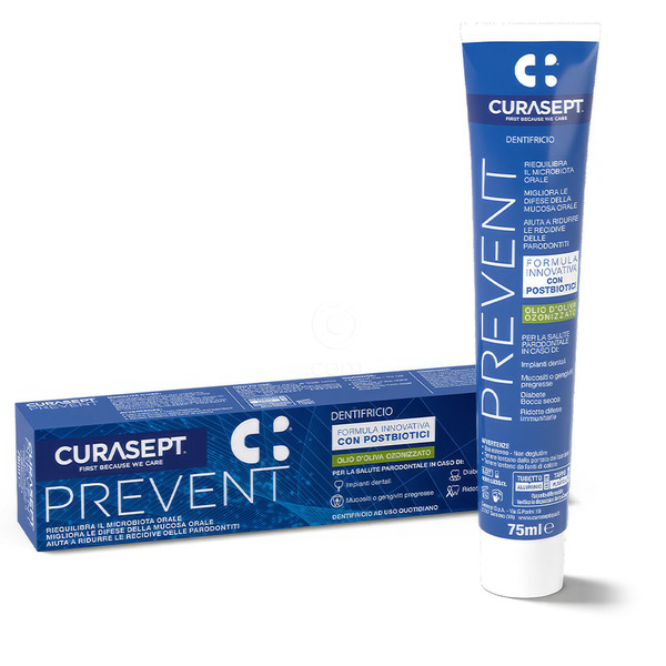 Curasept Prevent, zobna pasta s postbiotiki (75 ml)