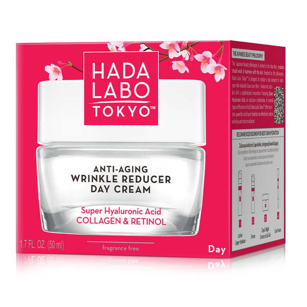 Hada Labo Tokyo Red, anti-age dnevna vlažilna krema proti gubam (50 ml)