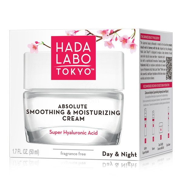 Hada Labo Tokyo White Absolute Smoothing & Moisturizing, dnevna in nočna vlažilna krema (50 ml)