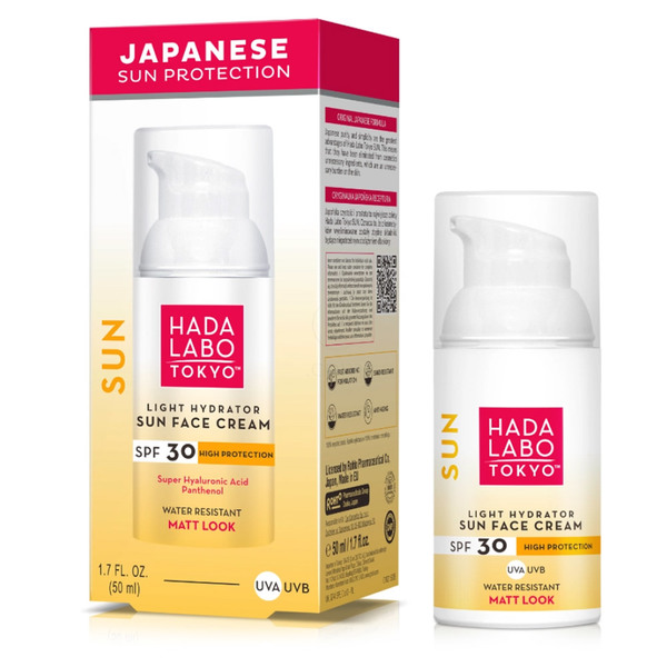 Hada Labo Tokyo, krema za zaščito pred soncem za obraz - ZF 30 (200 ml)