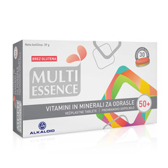 Multi Essence vitamini in minerali za odrasle 50+, večplastne tablete (30 tablet)