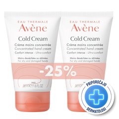 Avene Cold, koncentrirana krema za roke - paket (2 x 50 ml) 