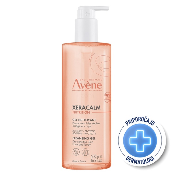 Avène XeraCalm Nutrition, vlažilni gel za čiščenje (500 ml)