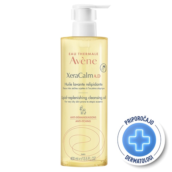 Avene XeraCalm A.D, relipidirajoče olje za čiščenje (400 ml) 