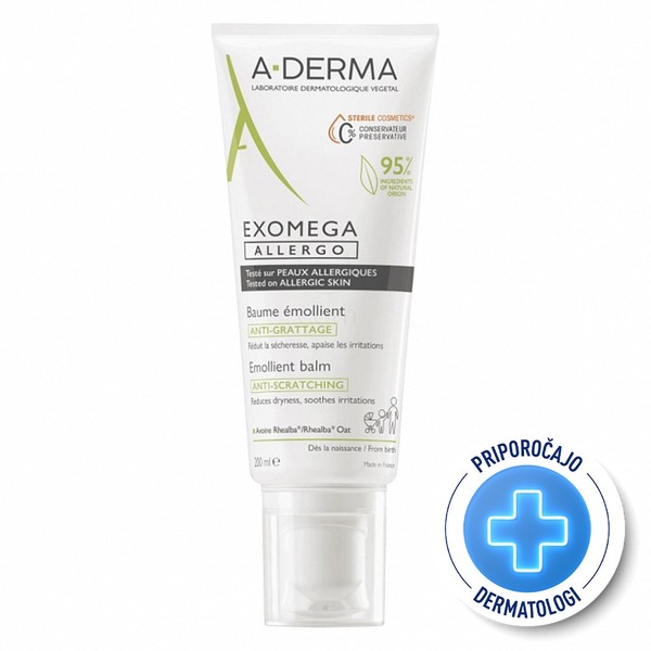 A-Derma Exomega Allergo, emolientni balzam (200 ml) 