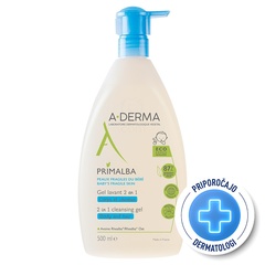 A-Derma Primalba, gel za umivanje las in telesa - 500 ml