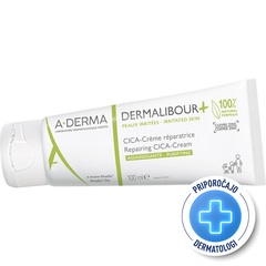 A-Derma Dermalibour +, obnavljajoča CICA-krema (100 ml)