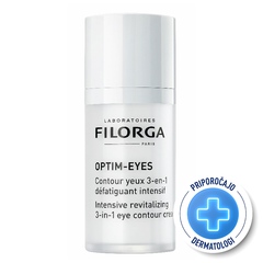 Filorga Optim-Eyes, intenzivna 3-v-1 revitalizirajoča krema za področje okoli oči (15 ml)